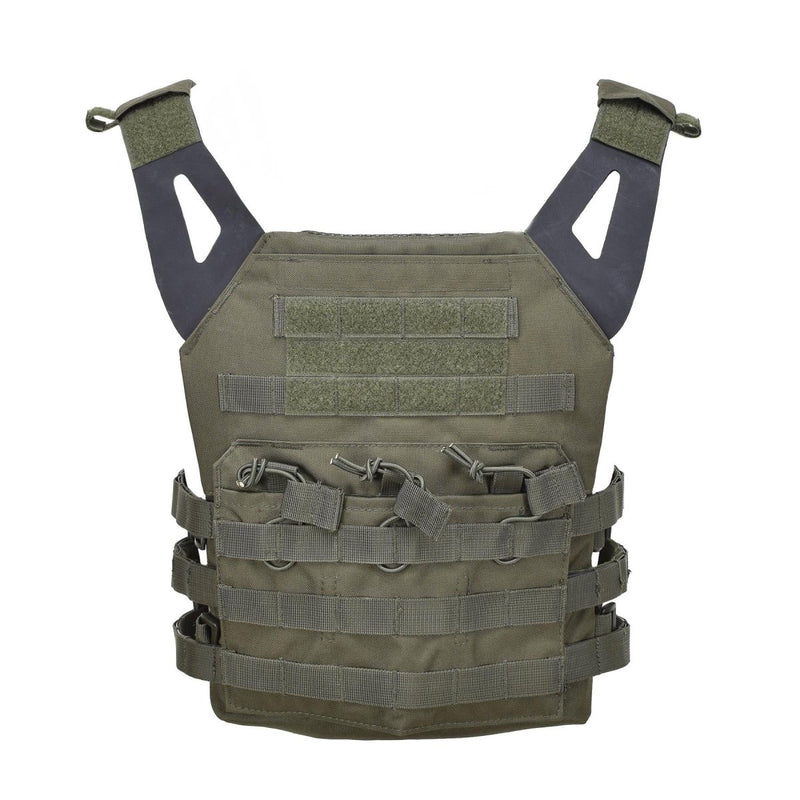 MIL-TEC GEN II tactical vest combat modular plate carrier waistcoat Olive one size anti slip shoulder straps