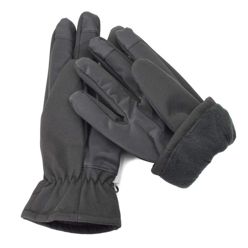 Mil-Tec Gloves Men Softshell THINSULATE™ lining Black Winter Mens tactical gear hunting fishing walking skiing gloves