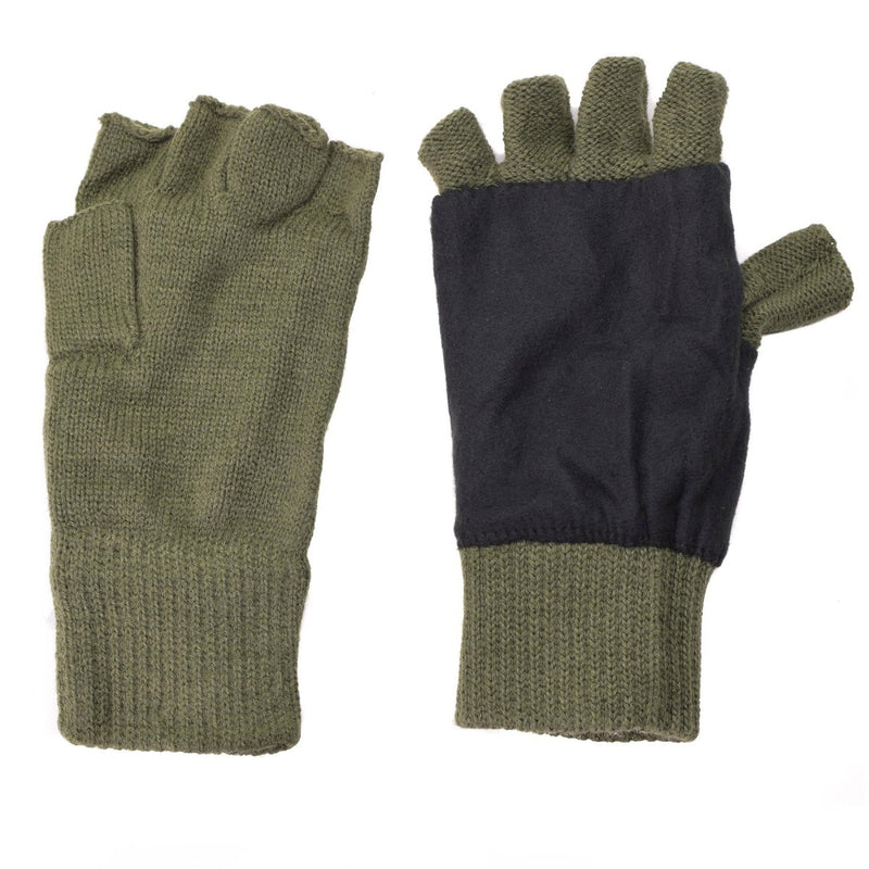 Mil-Tec Gloves Men Fingerless THINSULATE™ lining Olive Winter tactical gear