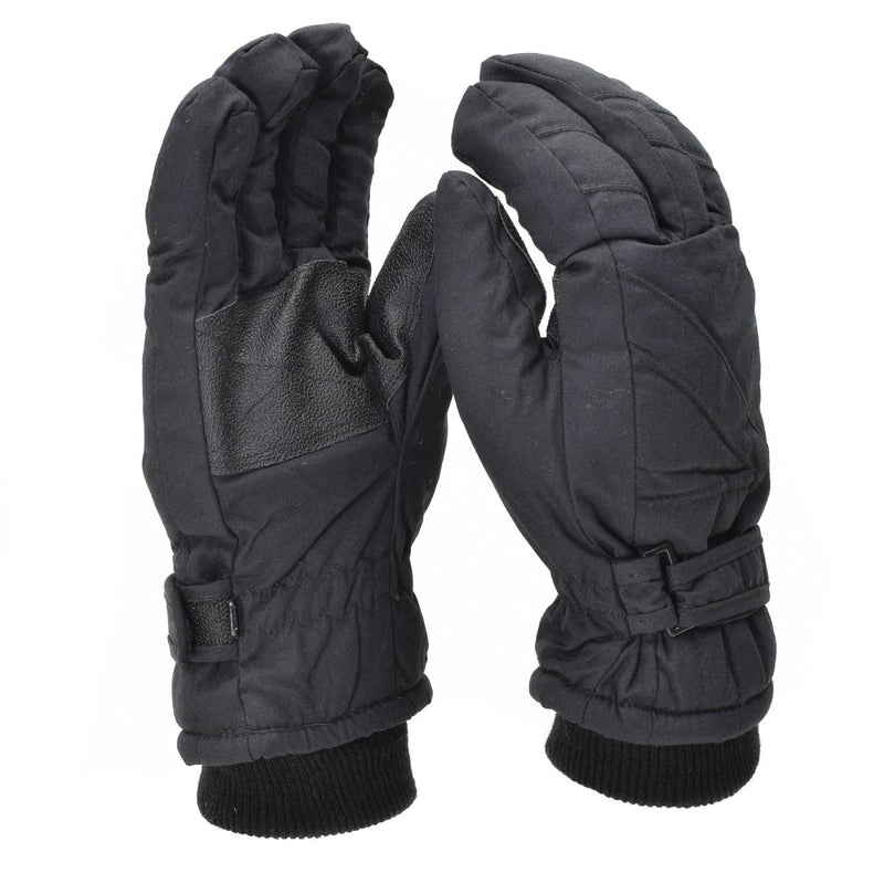 Mil-Tec Gloves Men Warm THINSULATE lining Black Winter Men's tactical gear reinforced palm grip wrist strap elasticated cuffs