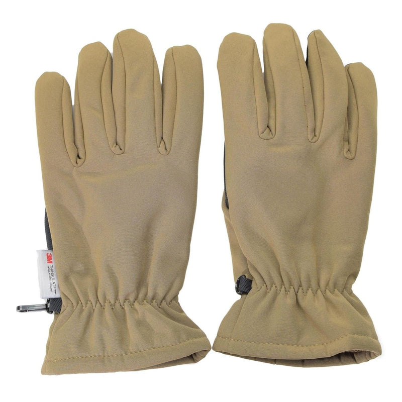Mil-Tec Gloves Softshell THINSULATE™ lining Coyote Winter Men's tactical thermal