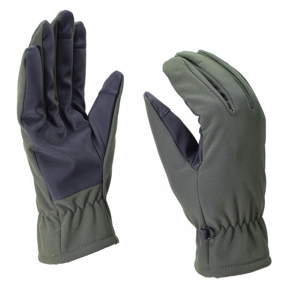 Mil-Tec Gloves Softshell thermal insulated 3M THINSULATE™ lining Olive cold weather Winter Men's OD green military