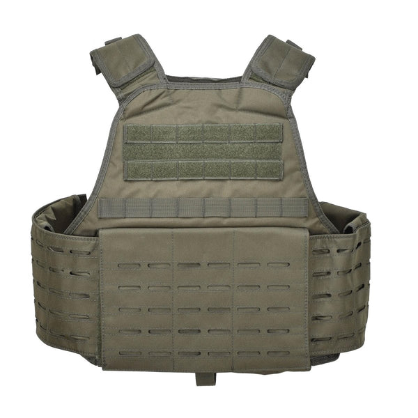 MIL-TEC LASER CUT modular plate carrier tactical combat vest molle Olive adjustable shoulder and waist straps