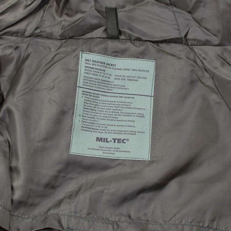 MIL-TEC Military style jacket wet weather woodland 3 Layer Gore-Tex
