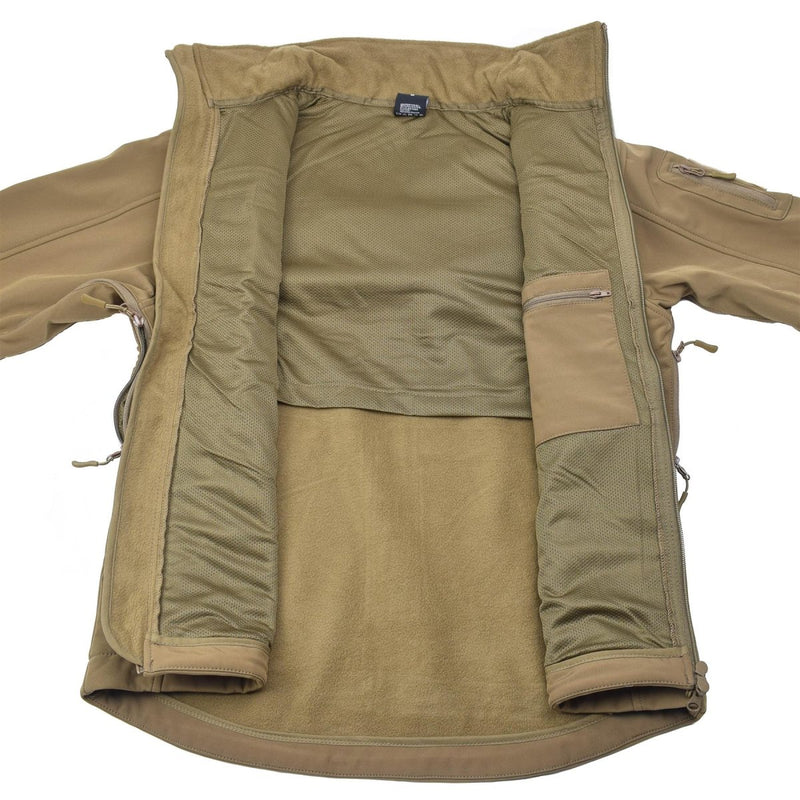 MIL-TEC Military jacket hiking activewear hooded outdoor Dark Coyote
