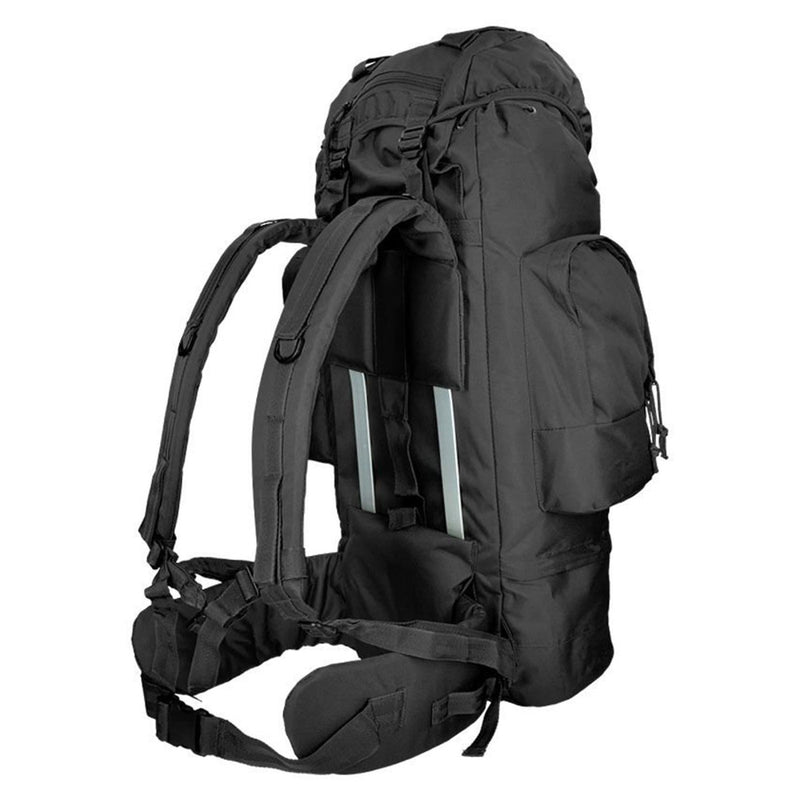 MIL-TEC RANGER tactical backpack hiking camping trekking daypack 75L black bag aluminum frame