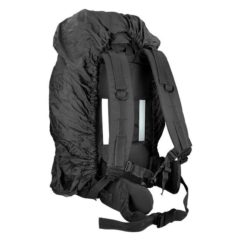 MIL-TEC RANGER tactical backpack hiking camping trekking daypack 75L black bag large main pocket with drawstring cord stopper