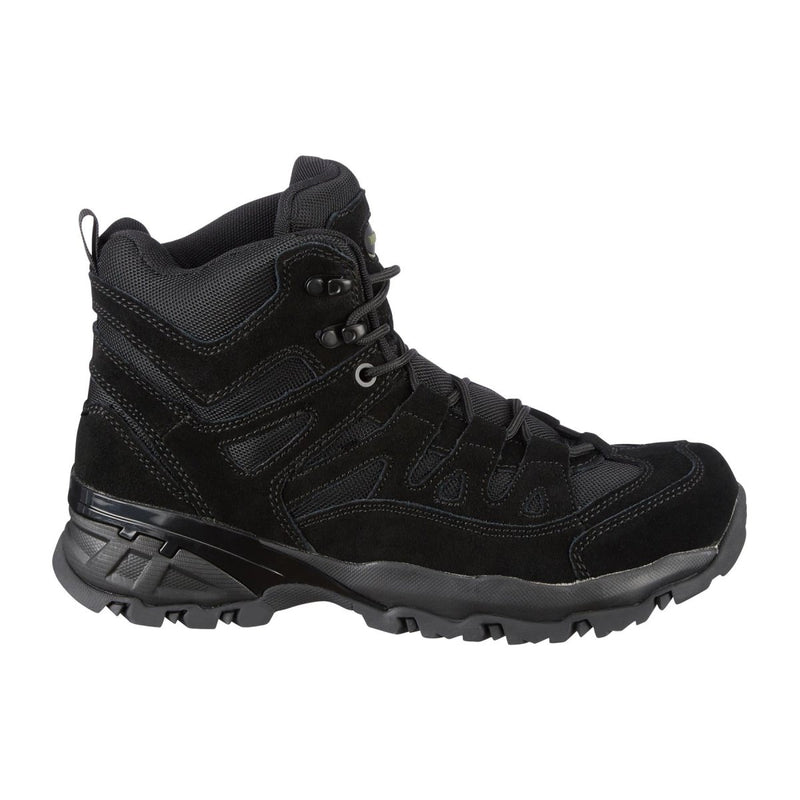 MIL-TEC SQUAD boots mid calf round sole camping outdoor black suede footwear reinforced heel