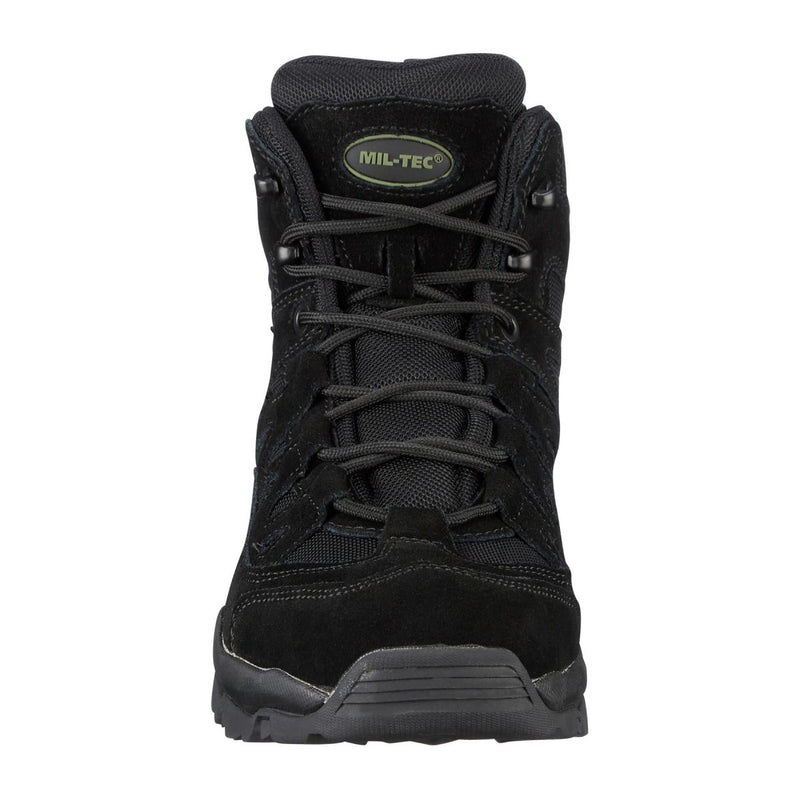MIL-TEC SQUAD boots mid calf round sole camping outdoor black