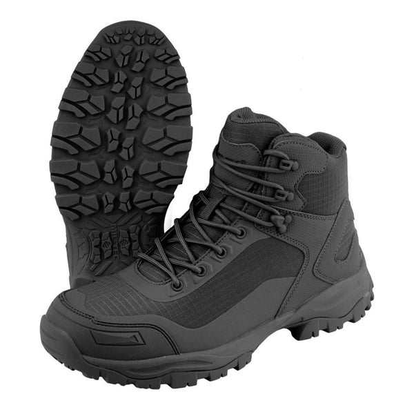 MIL-TEC tactical lightweight boots nonslip laced black hiking outdoor footwear breathable mesh lining spring summer