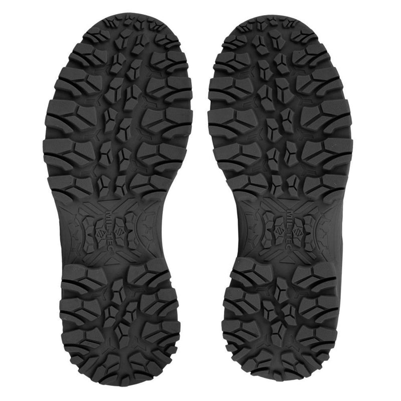 MIL-TEC tactical lightweight boots nonslip laced black  outdoor footwear shock-absorbing sole with non-slip off-road tread