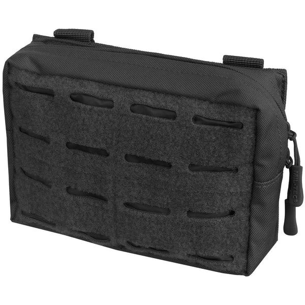 MIL-TEC tactical utility laser cut belt pouch molle type black webbing bag small