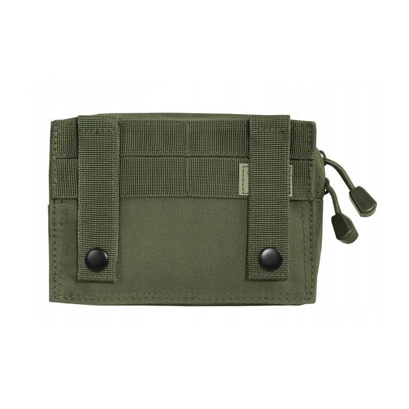 MIL-TEC universal belt pouch Molle modular military webbing utility bag olive hook and loop front panel draining eyelet