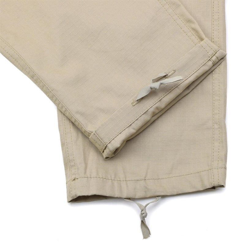 Mil-Tec US Army style field pants Khaki BDU Men Military Gear combat trousers ripstop adjustable bottoms