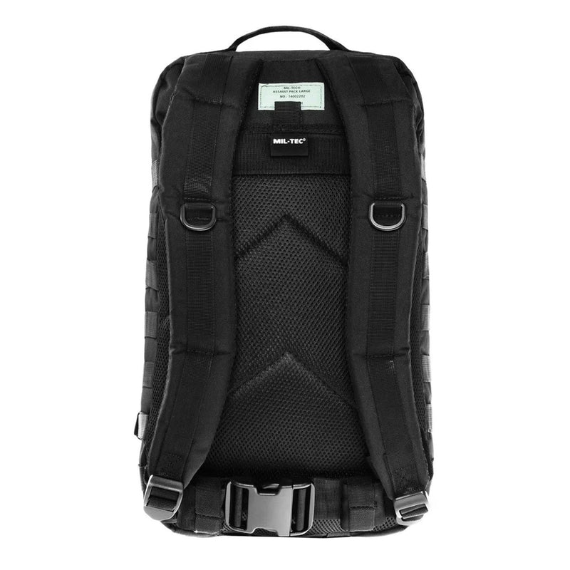 MIL-TEC U.S. Assault 36L backpack trekking rucksack hiking outdoor daypack black padded back