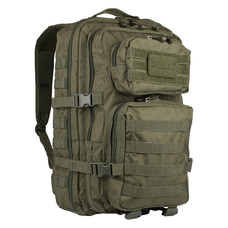 MIL-TEC U.S. Assault combat backpack trekking hiking outdoor rucksack 36L olive D-rings Molle loops attaching gear