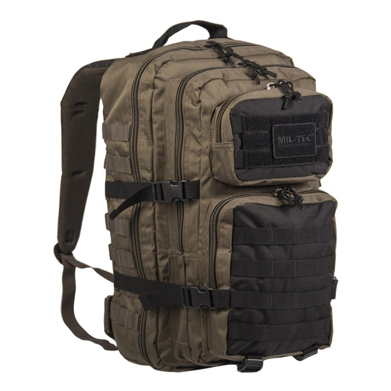 MIL-TEC U.S. Assault Ranger backpack olive black 20L hiking trekking daypack D-rings Molle loops for attaching gear