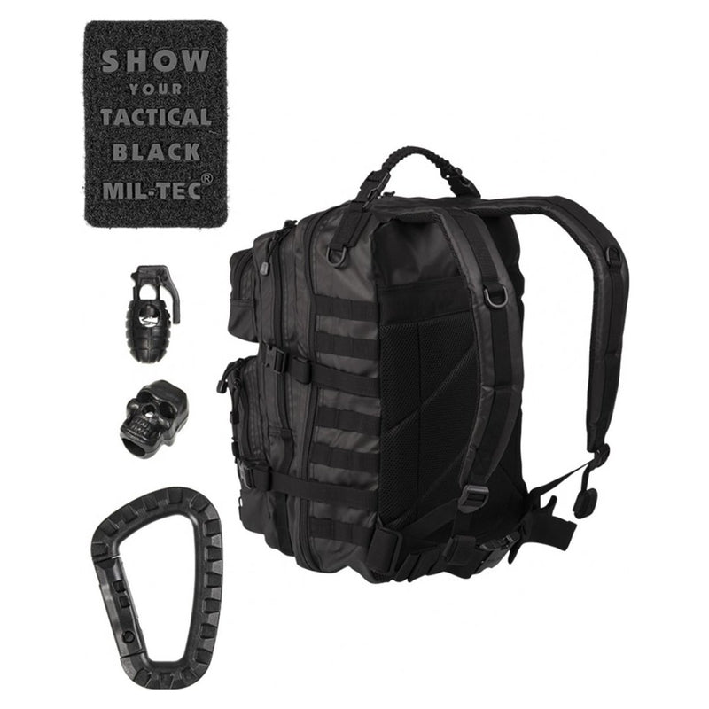 MIL-TEC U.S. Assault Ranger tactical backpack PVC coated 36liters hiking daypack D-rings Molle loops for attaching gear