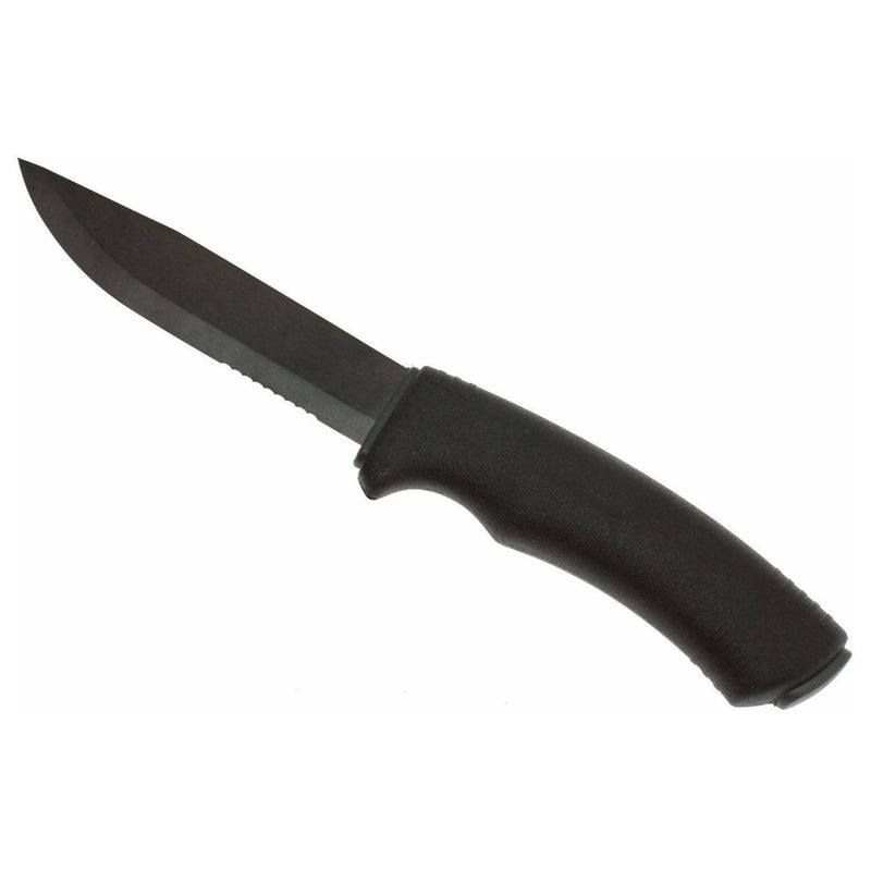 MORAKNIV Bushcraft Expert BB SRT camping knife DLC coated blade drop point Swedish stainless steel TPE-rubber