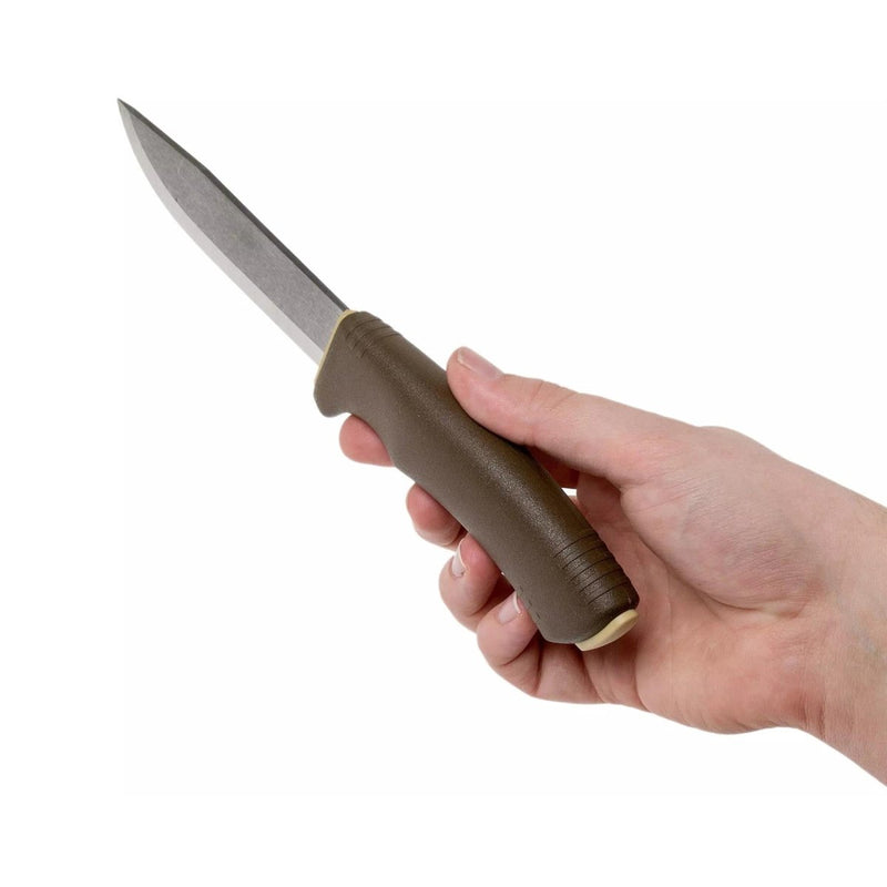 MORAKNIV Bushcraft Survival fixed blade knife outdoor fire starter sharpener TPE-rubber handle