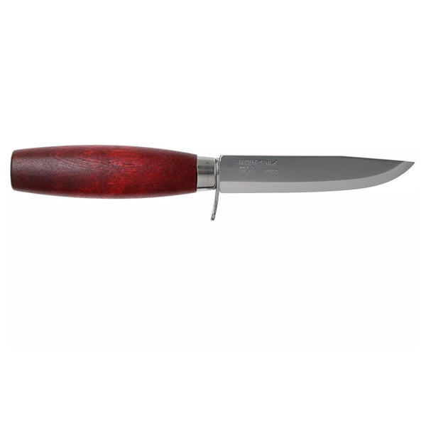 MORAKNIV Classic No. 2F universal knife Swedish fixed clip point polished carbon steel blade finger guard