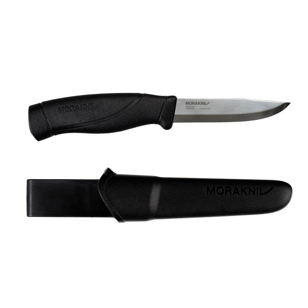 MoraKniv Companion 8.5 fixed standard blade stainless steel camping universal knife TPE rubber handle Black