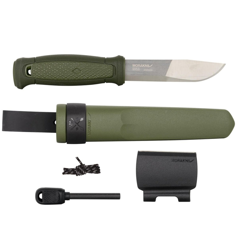 MORAKNIV Kansbol universal camping fixed drop point blade knife Swedish stainless steel hard sheath survival kit set