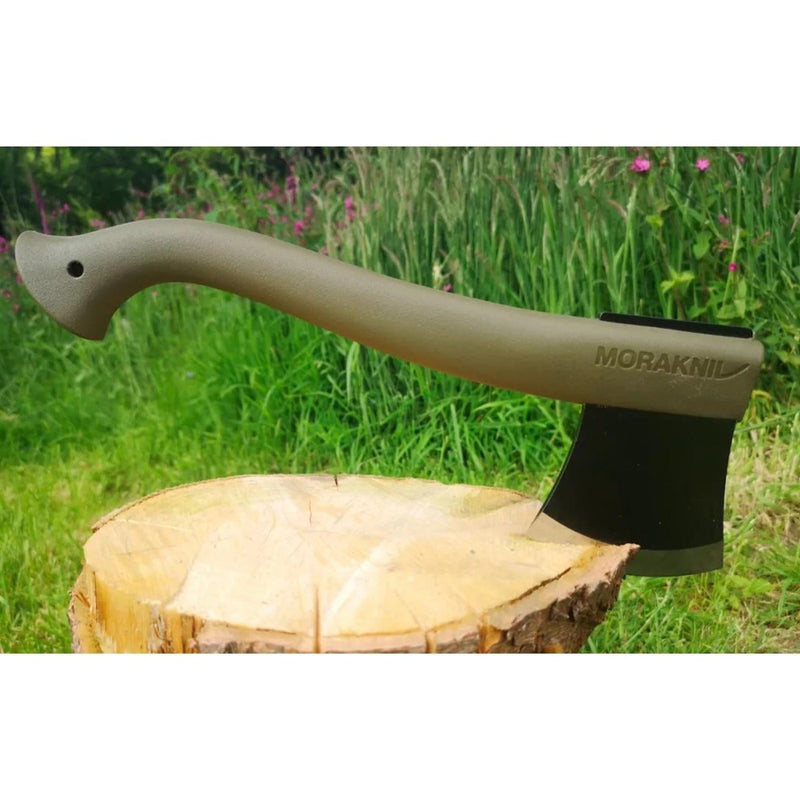 MORAKNIV Lightweight Axe 1991 bushcraft hatchet boron steel head leather sheath universal camping outdoor axe