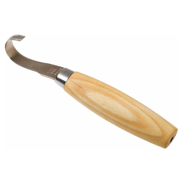 MORAKNIV Wood carving hook fixed knife spoon 162 double edge stainless steel birch plain edge