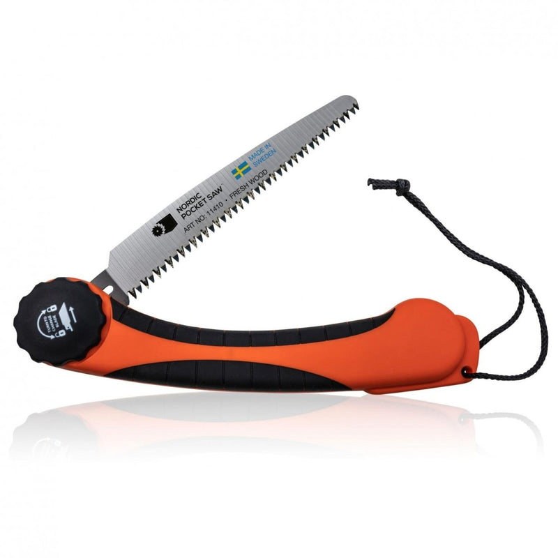 NORDIC POCKET SAW Folding fresh wood portable saw compact hiking camping tool handsaw carbon steel blade