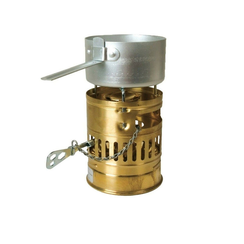 OPTIMUS SVEA Stove Classic White Gas Burner Light Gasoline Solid Brass Can Fuel burner stove pot hanlde included