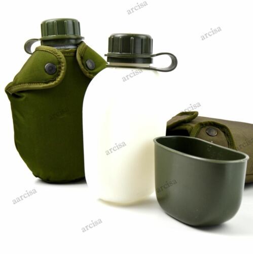 Original Army Drinking Flask M48 Norwegian Water Bottle Canteen