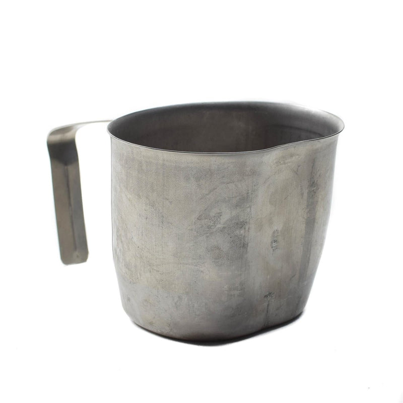 Original Austrian Army canteen stainless steel cup folding handle