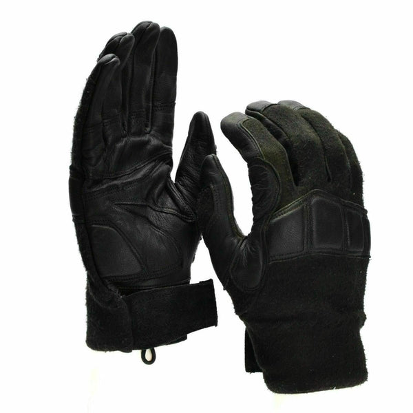 Original Austrian Army combat tactical gloves Leather Nomex flame resistant military gloves
