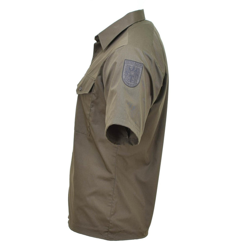 Original Austrian army shirt M65 lightweight breathable combat short sleeve Olive