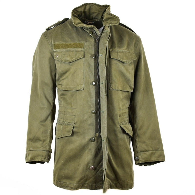 Original Austrian BH army combat M65 jacket OD military vintage hooded parka olive