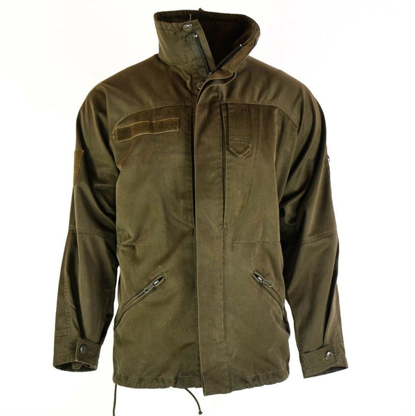 Original Austrian BH army combat mountain jacket ripstop military vintage adjustable waist and bottom drab Olive parka
