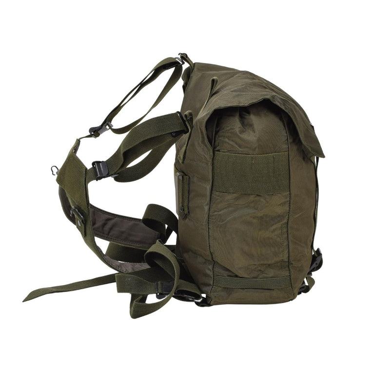 Original Austrian military tactical field bag olive coated backpack camping shoulder Y straps