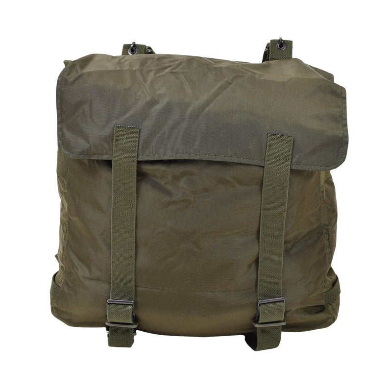 Original Austrian military tactical field bag olive coated backpack camping adjustable Y strap PU coated