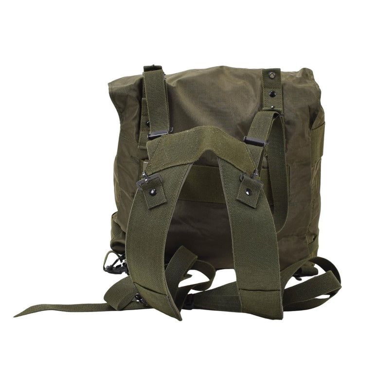 Original Austrian military tactical field bag olive coated backpack camping