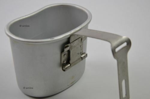 Original Belgian army canteen cup mug mess Aluminum pot lightweight