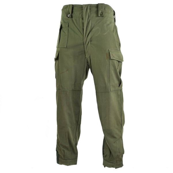 Original Belgian army field combat pants M65 olive green military pants surplus