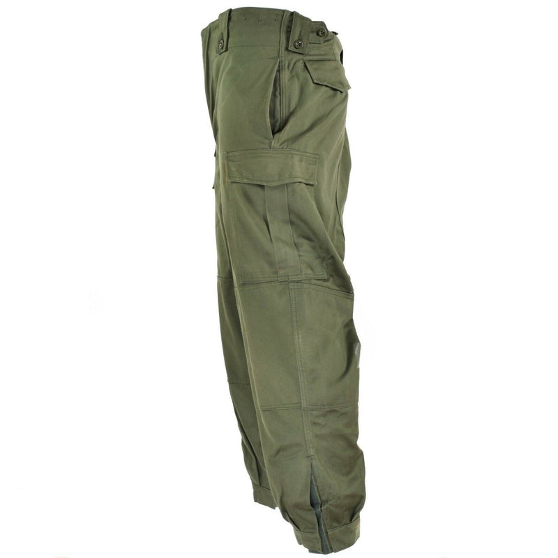 Original Belgian army field combat pants M65 olive green military pants surplus workwear