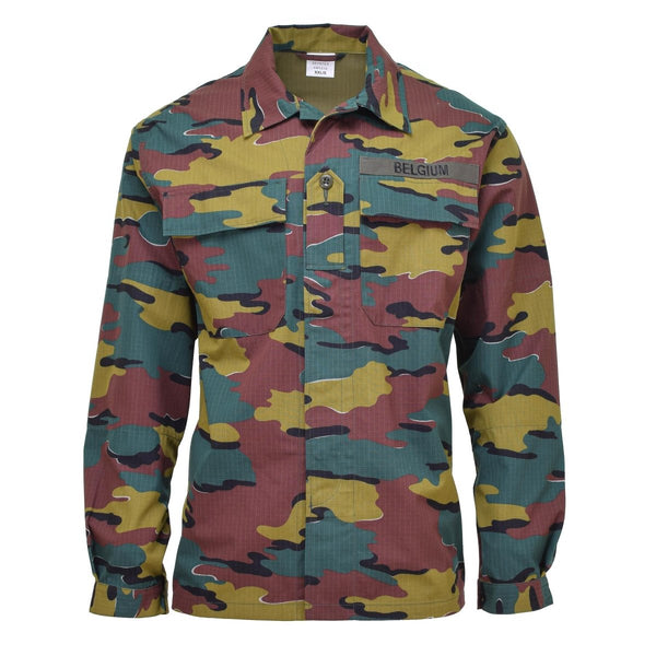 Original Belgian Army field combat shirts strong and durable ripstop material BDU jigsaw troops jacket all seasons