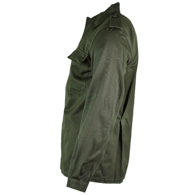 Original Belgian army field jacket military BDU olive shirt military combat