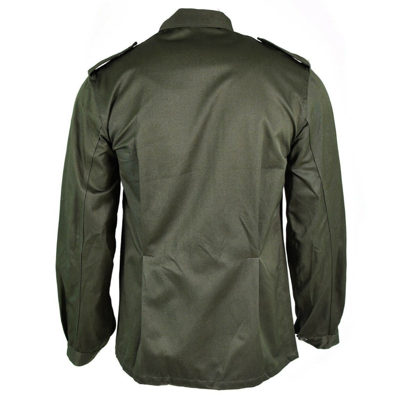 Original Belgian army jacket military BDU olive shirt
