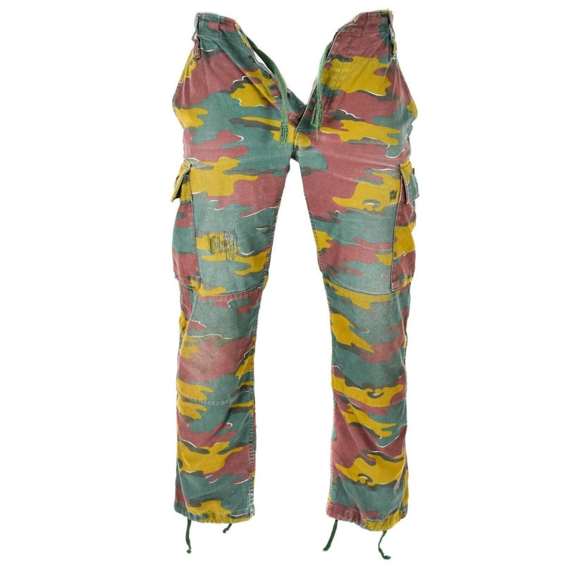 Original vintage Belgian army military combat M90 field pants jigsaw camouflage  trousers surplus