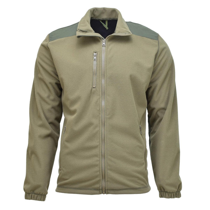 Belgian military sweater fleece winds topper adjustable hemline softshell hiking jacket