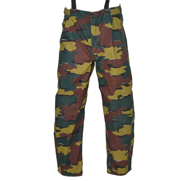 Original Belgian Military waterproof pants jigsaw camo seyntex rain trousers