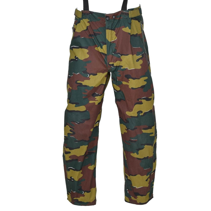 Original vintage Belgian vintage Military waterproof pants jigsaw camo breathable seyntex rain trousers